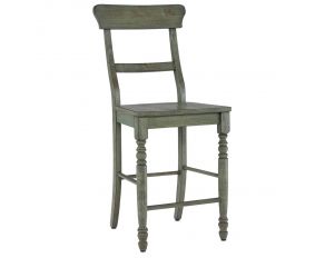 Savannah Court Counter Chair in Antique Green