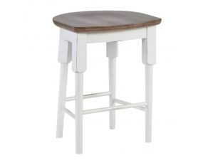 Shutters Counter Stool in White