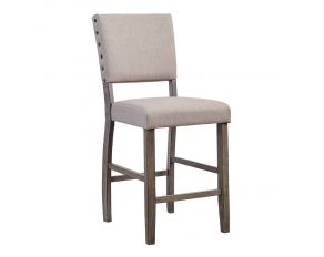 Township Upholstered Counter Chair in Smokey Oak