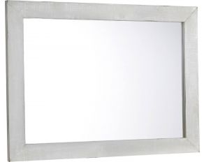 Willow Mirror in Gray Chalk