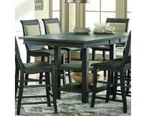 Willow Rectangular Counter Height Table in Dark Distressed Gray