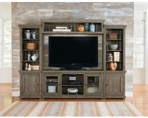 Willow Entertainment Center in Weathered Gray