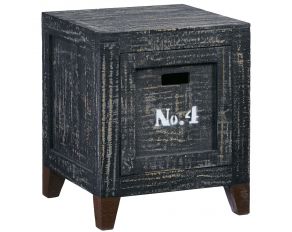 Wyatt Storage End Table in Coal