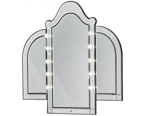 Hollywood Swank Vanity Mirror in Black Iguana