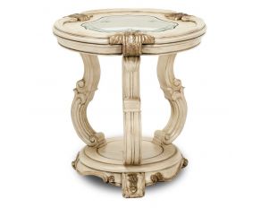 Platine de Royale Chairside Table in Champagne