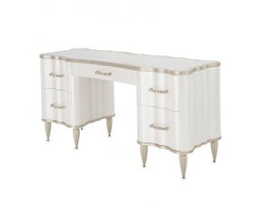 London Place Vanity Desk in Creamy Pearl