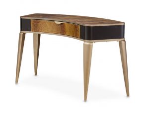 Malibu Crest Vanity and Writing Desk in Crotch Mahogany