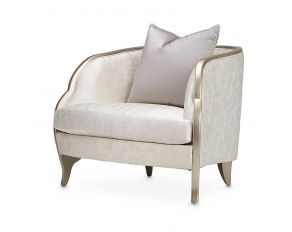 Malibu Crest Chair Cloud White in Chardonnay