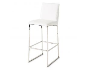 State St. Barstool in Glossy White