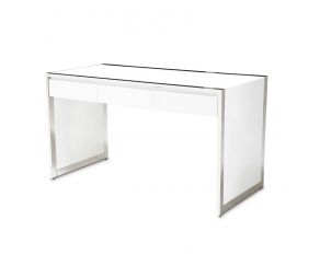 State St. Writing Desk in Glossy White