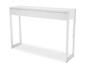 State St. Console Table in Glossy White