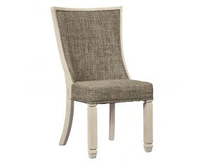 Ashley Furniture Bolanburg Dining Upholstered Side Chair in Two-tone - Set of 2