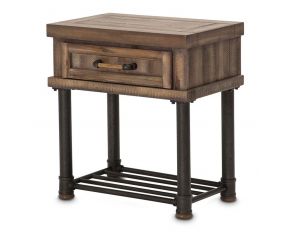 Crossings Side Table with Drawer in Reclaimed Barn