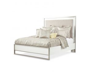 Marquee Eastern King Panel Bed in Cloud White