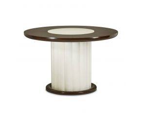 Paris Chic Round Dining Table in Espresso