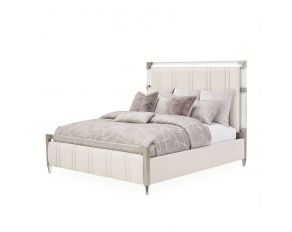 Penthouse California King Channel Tufted Upholstered Bed in Ash Gray