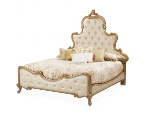 Platine de Royale Eastern King Panel Bed in Antique Platinum