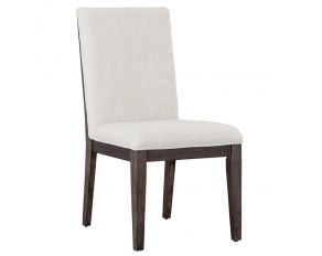 Beckett Upholstered Dining Side Chair in Dark Cocoa