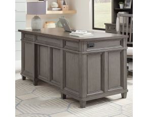 Caraway 66 Inch Executive Desk in Aged Slate