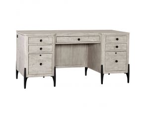 Zane 66 Inch Executive Desk in Parchment