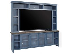 Eastport 97 Inch Console and Hutch in Malta Blue