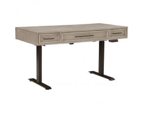 Zander Lift Desk in Ancient Stone