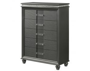 Adira 5 Drawer Chest in Grey