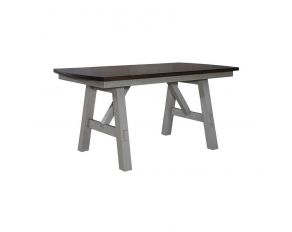 Newport Gathering Table in Smokey Grey Finish with Carbon Grey Tops