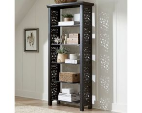 Trellis Lane Accent Bookcase in Black