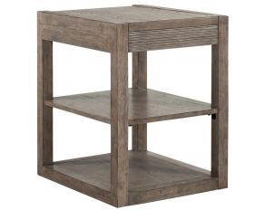 Bartlett Field Chairside Table in Dusty Taupe