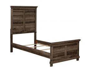 Lakeside Haven Full Panel Bed in Brownstone Finish