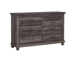 Lakeside Haven 6 Drawer Dresser in Brownstone Finish