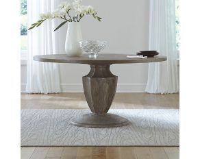 Westfield Round Pedestal Table in Havana Brown Finish