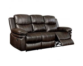 Furniture of America Listowel Sofa in Brown