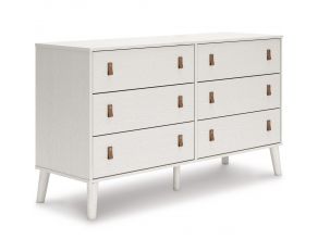 Aprilyn 6 Drawer Dresser in White