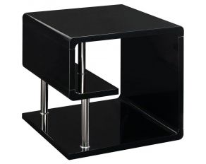 Furniture of America Ninove End Table in Black