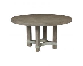 Chrestner Round Dining Table in Gray