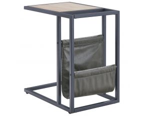 Freslowe Chairside End Table in Light Brown and Black