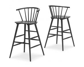 Otaska Bar Height Stool in Black