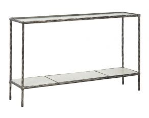 Ryandale Console Sofa Table in Antique Pewter