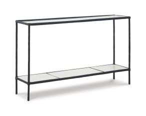 Ryandale Console Sofa Table in Antique Black