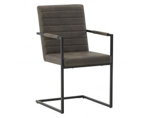 Strumford Dining Arm Chair in Gray and Black