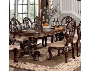 Normandy Dining Table in Brown Cherry