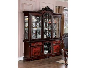 Picardy Hutch and Buffet in Brown Cherry