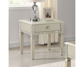 Adina End Table in Silver