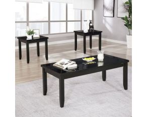 Lodivea 3 Piece Table Set in Black