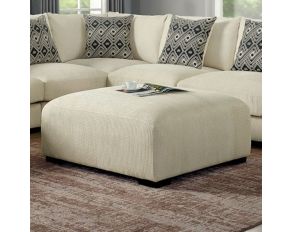 Kaylee Ottoman in Beige