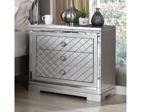 Belleterre Night Stand in Silver