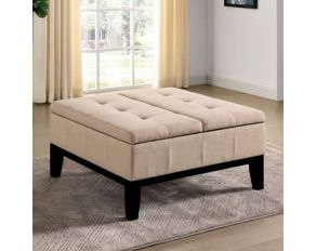 Fazio Storage Ottoman in Beige