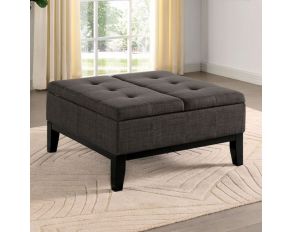 Fazio Storage Ottoman in Gray